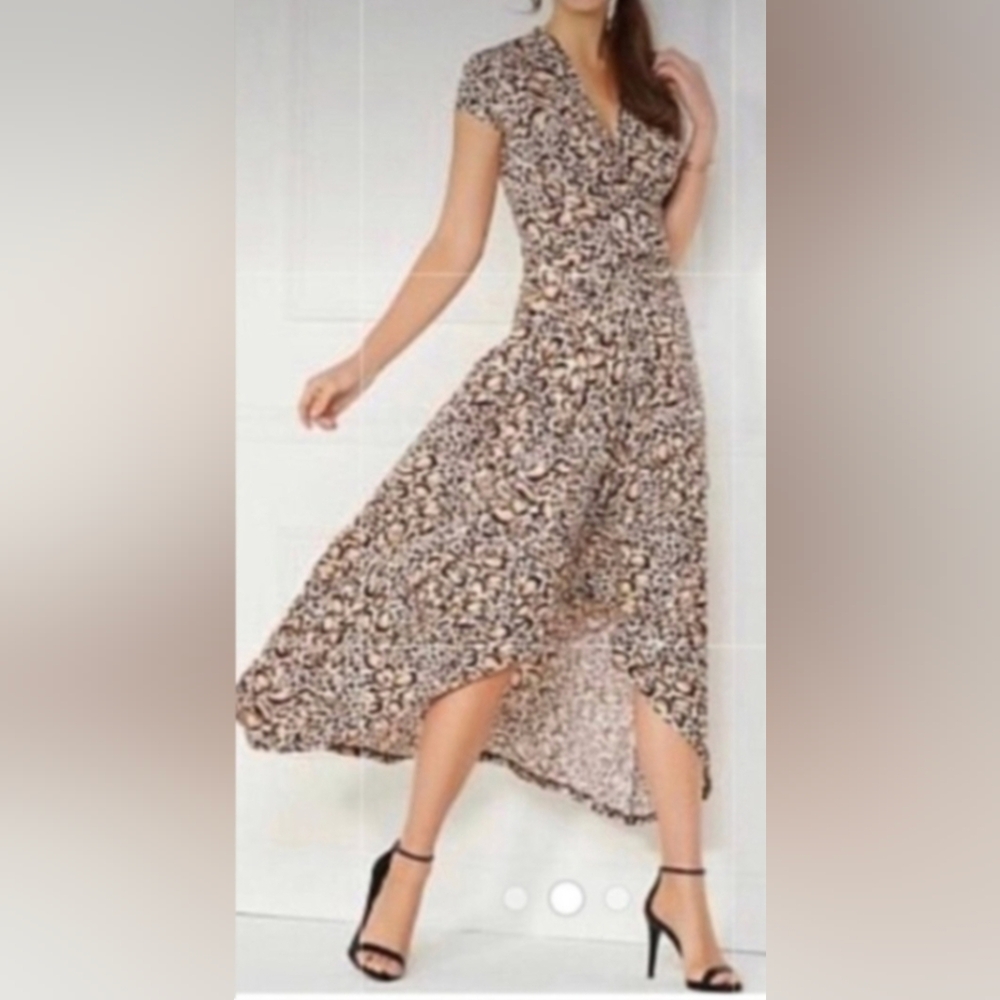 Dress. Iman. Dress. High low. Animal Print. Date Night. Sexy.